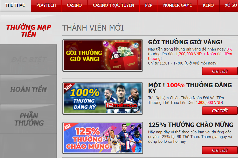 12bet Khuyến mãi 12bet